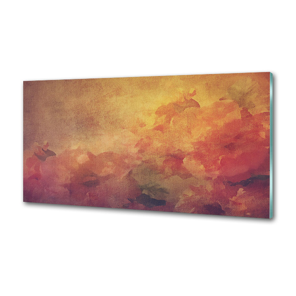 Küchen wandpaneel Blumen