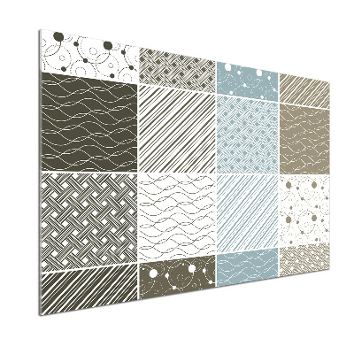 Glasrückwand für die küche Geometrische Muster