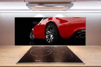 Küchen wandpaneel Rotes Auto