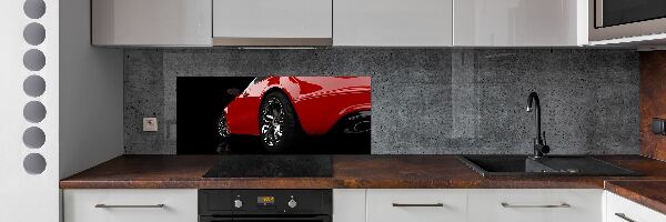 Küchen wandpaneel Rotes Auto