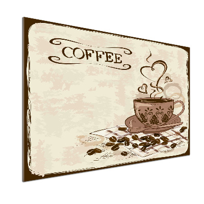 Glasrückwand für die küche Aromatischer Kaffee