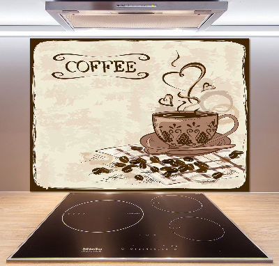 Glasrückwand für die küche Aromatischer Kaffee