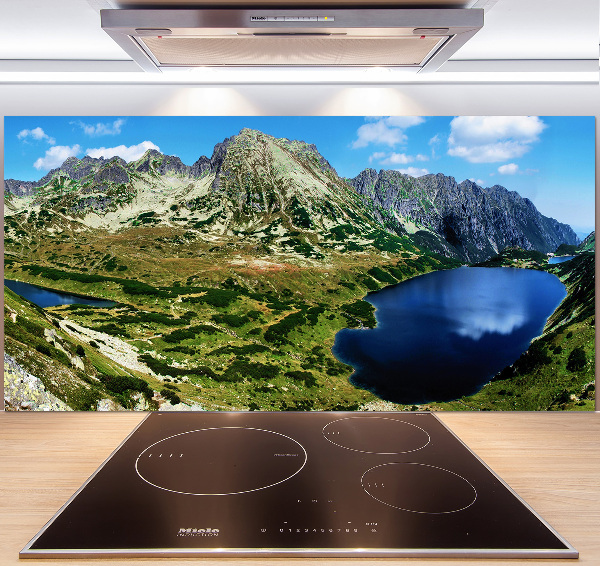 Küchen wandpaneel Ein Tal in den Bergen
