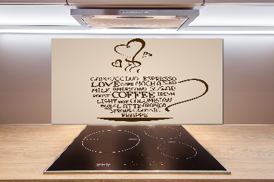 Platte für Küchenrückwand Eine Tasse Kaffee