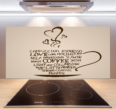 Platte für Küchenrückwand Eine Tasse Kaffee