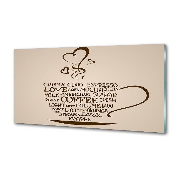 Platte für Küchenrückwand Eine Tasse Kaffee