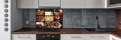 Küchen wandpaneel Kaffeecollage