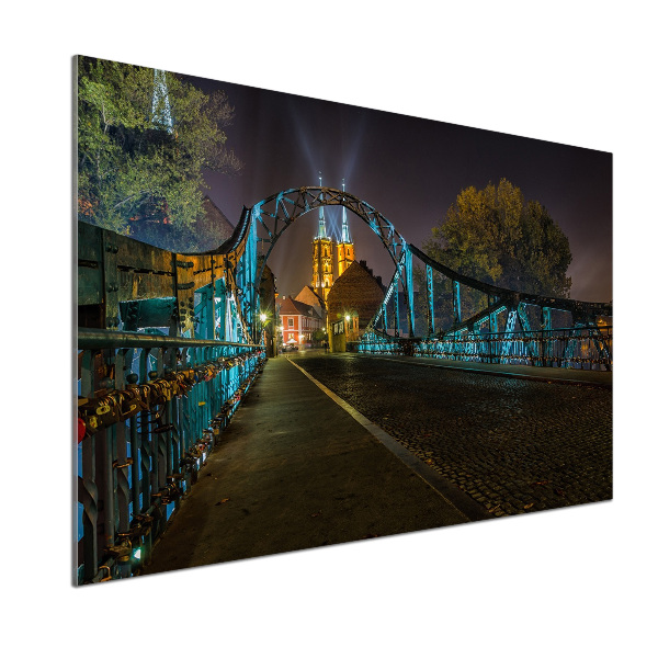 Küchen wandpaneel Liebesbrücke