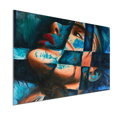 Platte für Küchenrückwand Abstrakte Frau