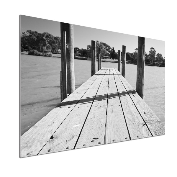 Küchen wandpaneel Holzsteg