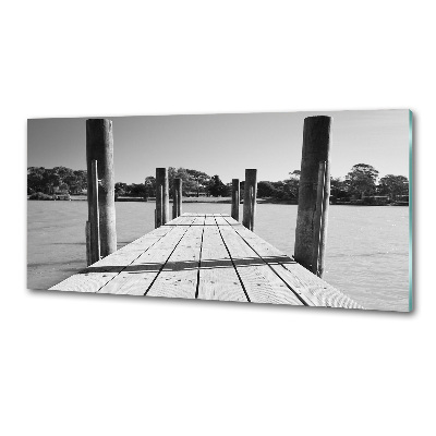 Küchen wandpaneel Holzsteg