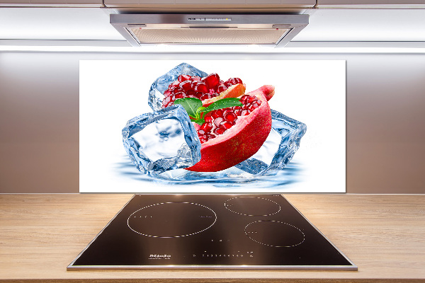 Platte für Küchenrückwand Granatapfel mit Eis