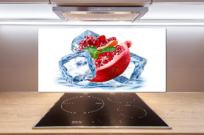 Platte für Küchenrückwand Granatapfel mit Eis