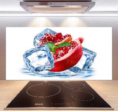 Platte für Küchenrückwand Granatapfel mit Eis