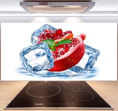 Platte für Küchenrückwand Granatapfel mit Eis