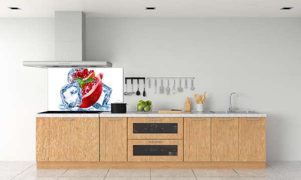 Platte für Küchenrückwand Granatapfel mit Eis