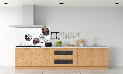 Küchen wandpaneel Kokosnuss mit Wasser