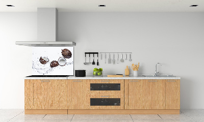 Küchen wandpaneel Kokosnuss mit Wasser