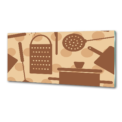 Glasrückwand für die küche Küchenutensilien