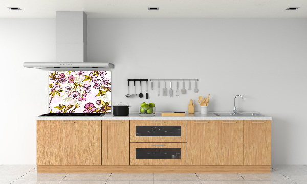 Küchen wandpaneel Kirschblüten