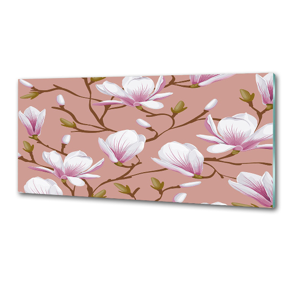 Glasrückwand für die küche Magnolie