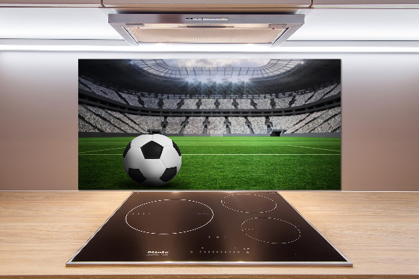 Glasrückwand für die küche Ball im Stadion