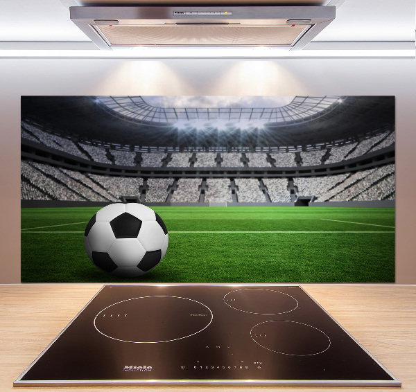 Glasrückwand für die küche Ball im Stadion