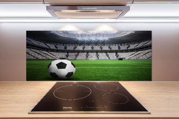 Glasrückwand für die küche Ball im Stadion