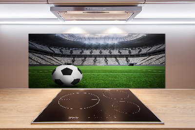 Glasrückwand für die küche Ball im Stadion