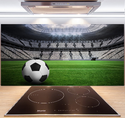 Glasrückwand für die küche Ball im Stadion