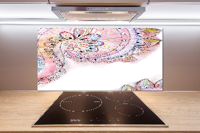 Glasrückwand für die küche Abstraktes Muster