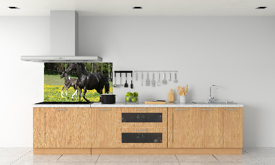 Platte für Küchenrückwand Stute mit Fohlen