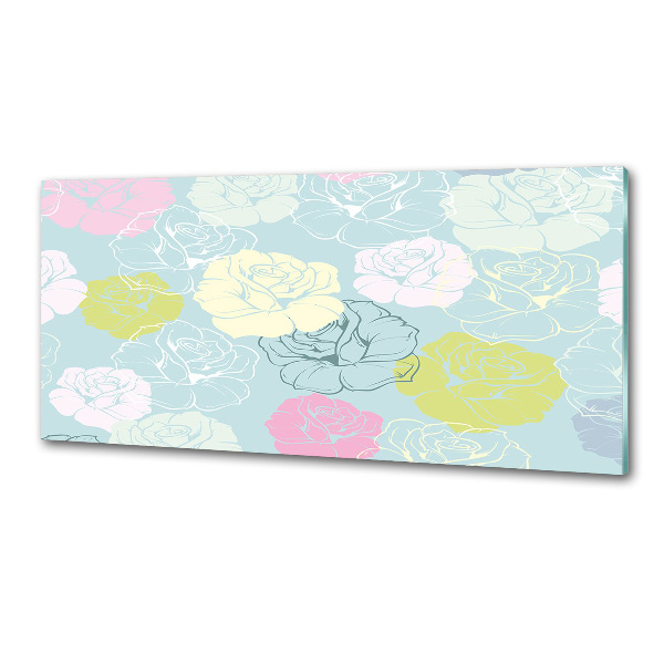 Küchen wandpaneel Rosen