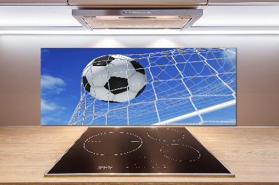 Küchen wandpaneel Der Ball ist im Tor