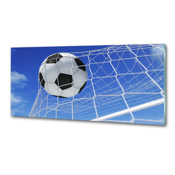 Küchen wandpaneel Der Ball ist im Tor