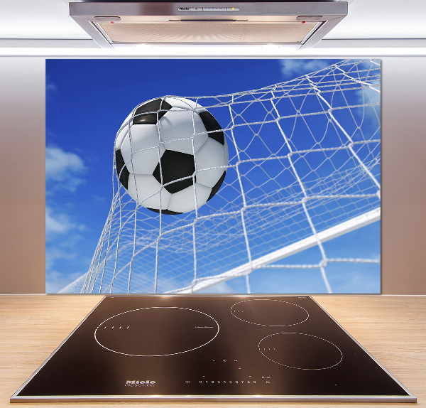 Küchen wandpaneel Der Ball ist im Tor