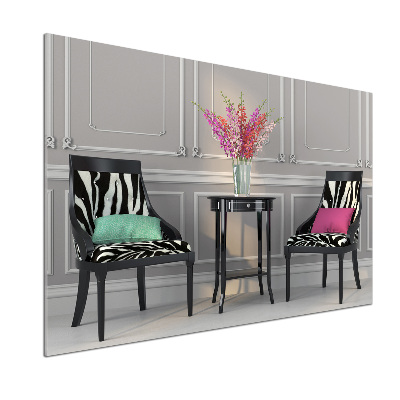 Küchen wandpaneel Zwei Stühle