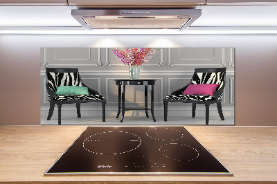 Küchen wandpaneel Zwei Stühle