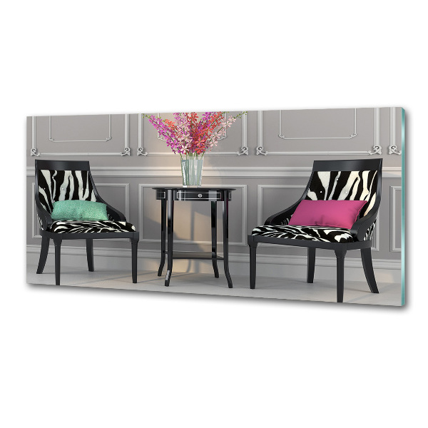 Küchen wandpaneel Zwei Stühle