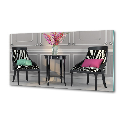 Küchen wandpaneel Zwei Stühle