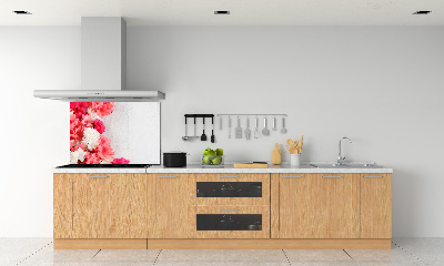 Küchen wandpaneel Blumen