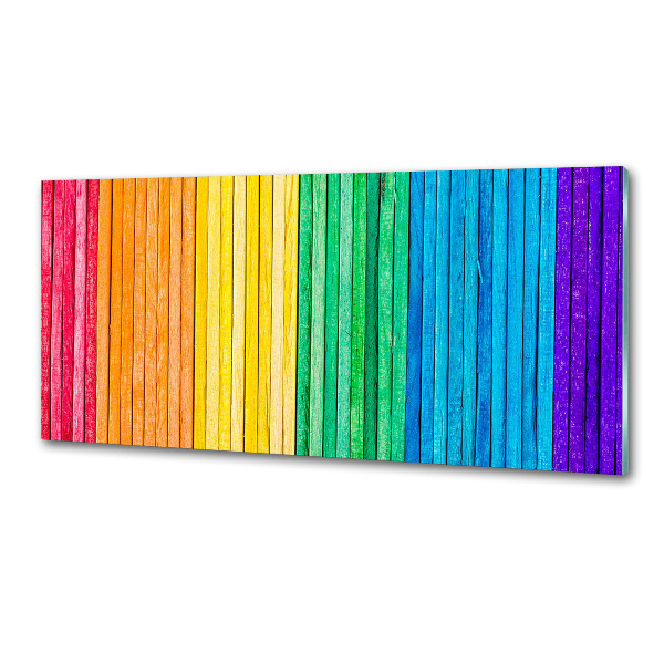 Glasrückwand für die küche Bunte Streifen