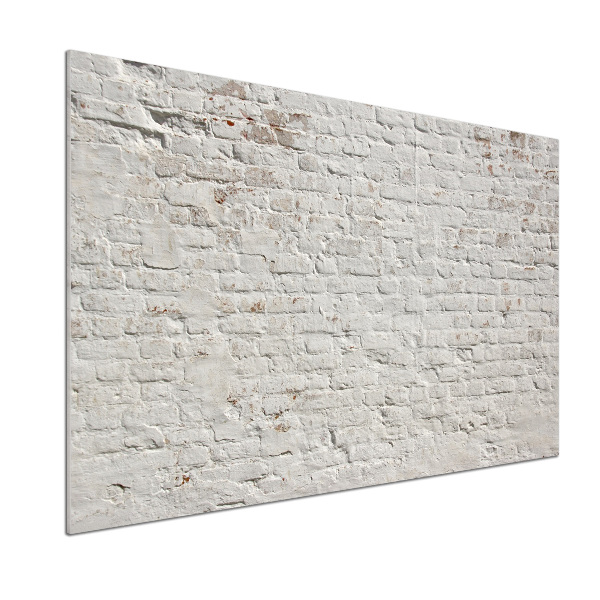 Glasrückwand für die küche Ziegelmauer