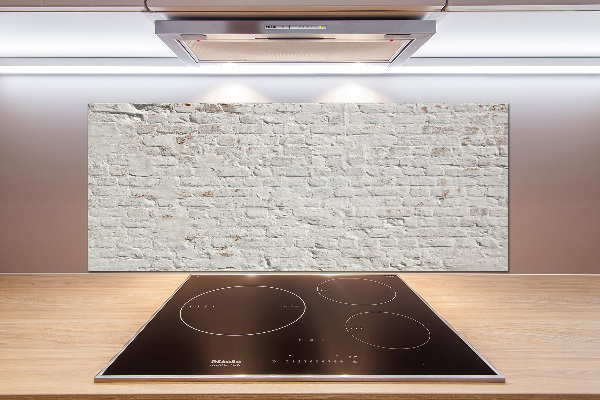 Glasrückwand für die küche Ziegelmauer