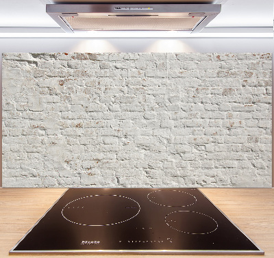 Glasrückwand für die küche Ziegelmauer