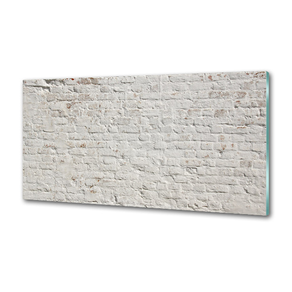 Glasrückwand für die küche Ziegelmauer
