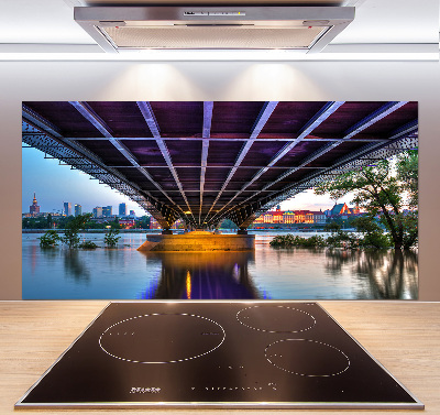 Glasrückwand für die küche Brücke in Warschau