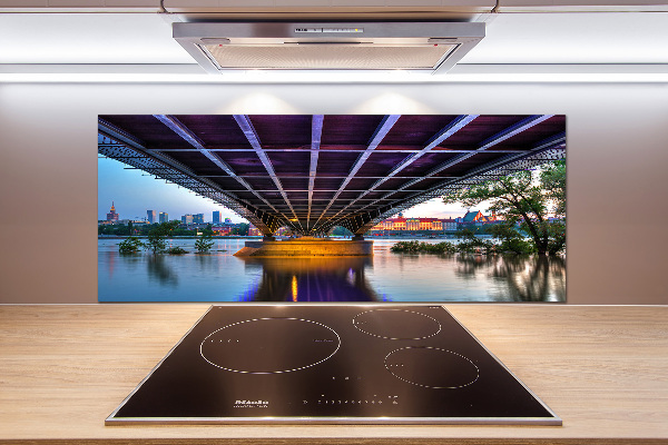 Glasrückwand für die küche Brücke in Warschau