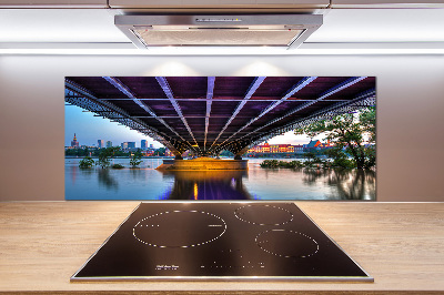 Glasrückwand für die küche Brücke in Warschau