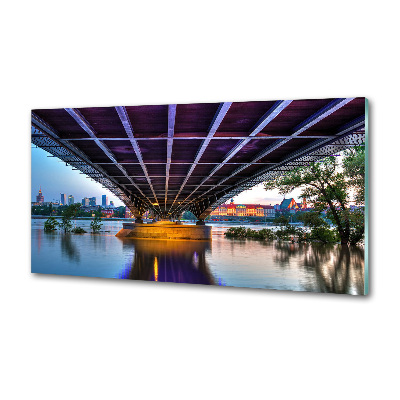 Glasrückwand für die küche Brücke in Warschau